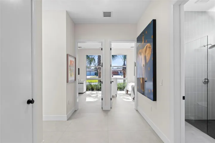 Toward Third and Fourth Bedrooms with Hall Bath