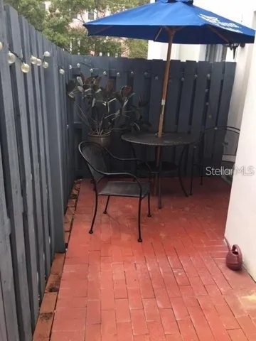 Private patio