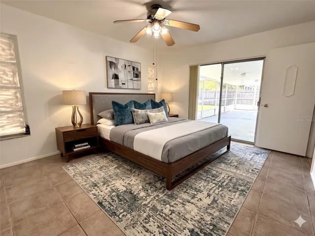 Master bedroom virtually staged