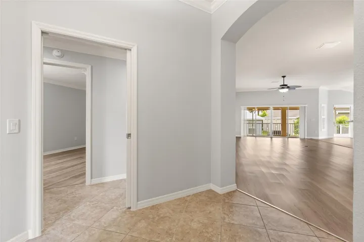 Wide, open foyer sets a grand first impression.