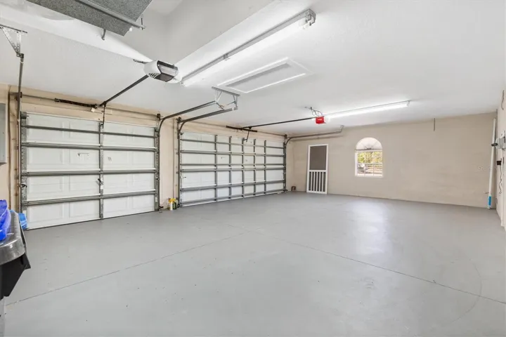 Full 3 car garage.