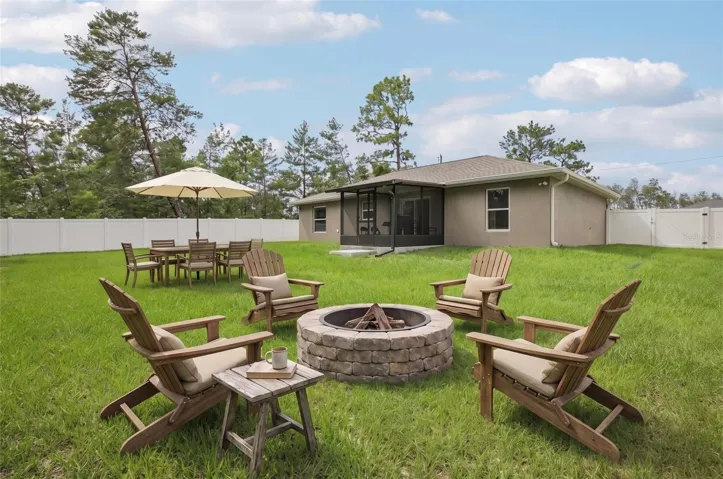 Virtually Staged Backyard