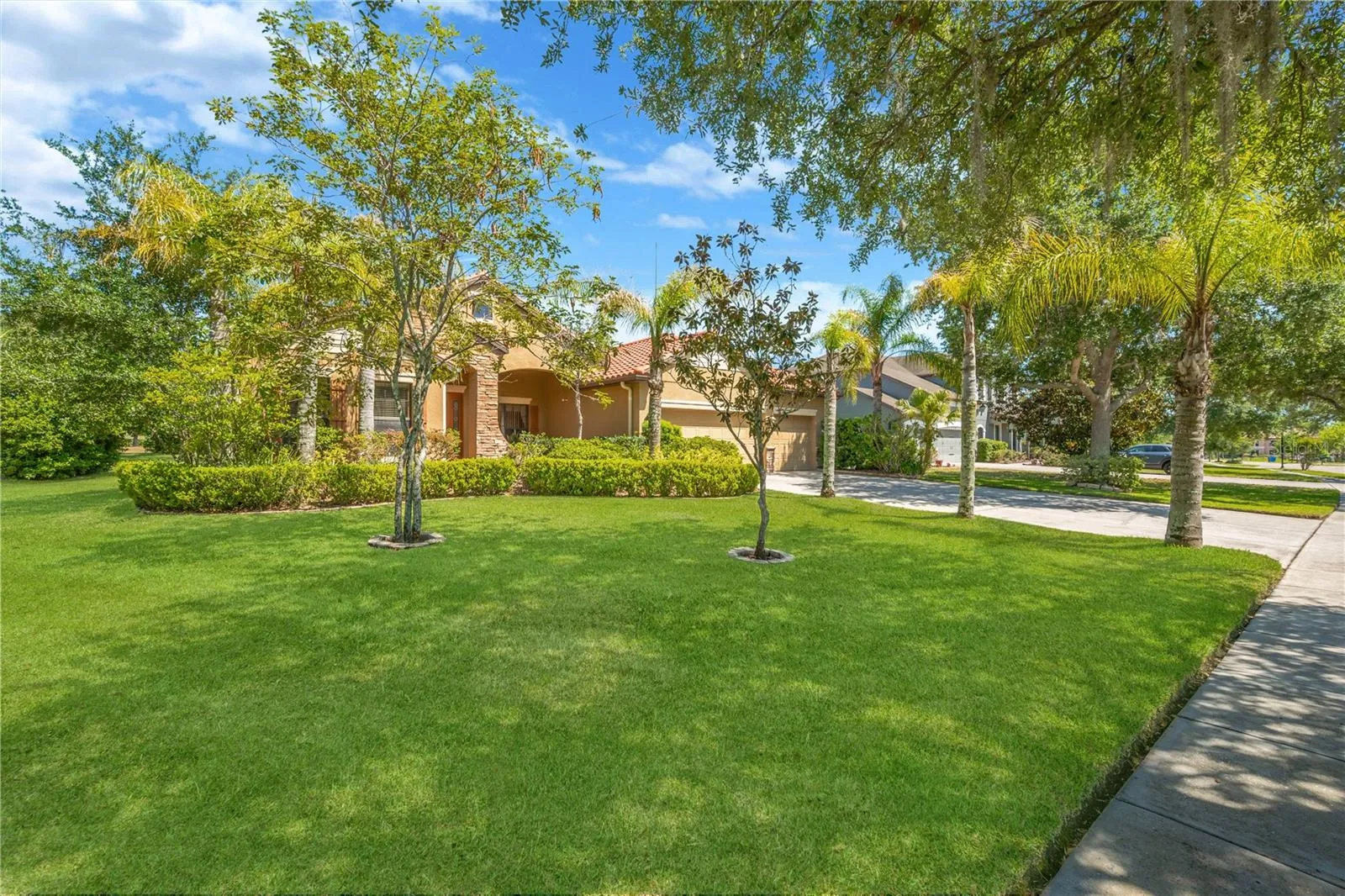 Enjoy quiet strolls through the Toulon community along manicured sidewalks.