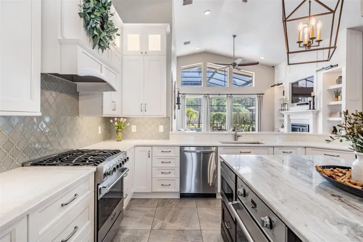 More than ample counter and cabinet space