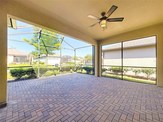 Rear covered and screened lanai