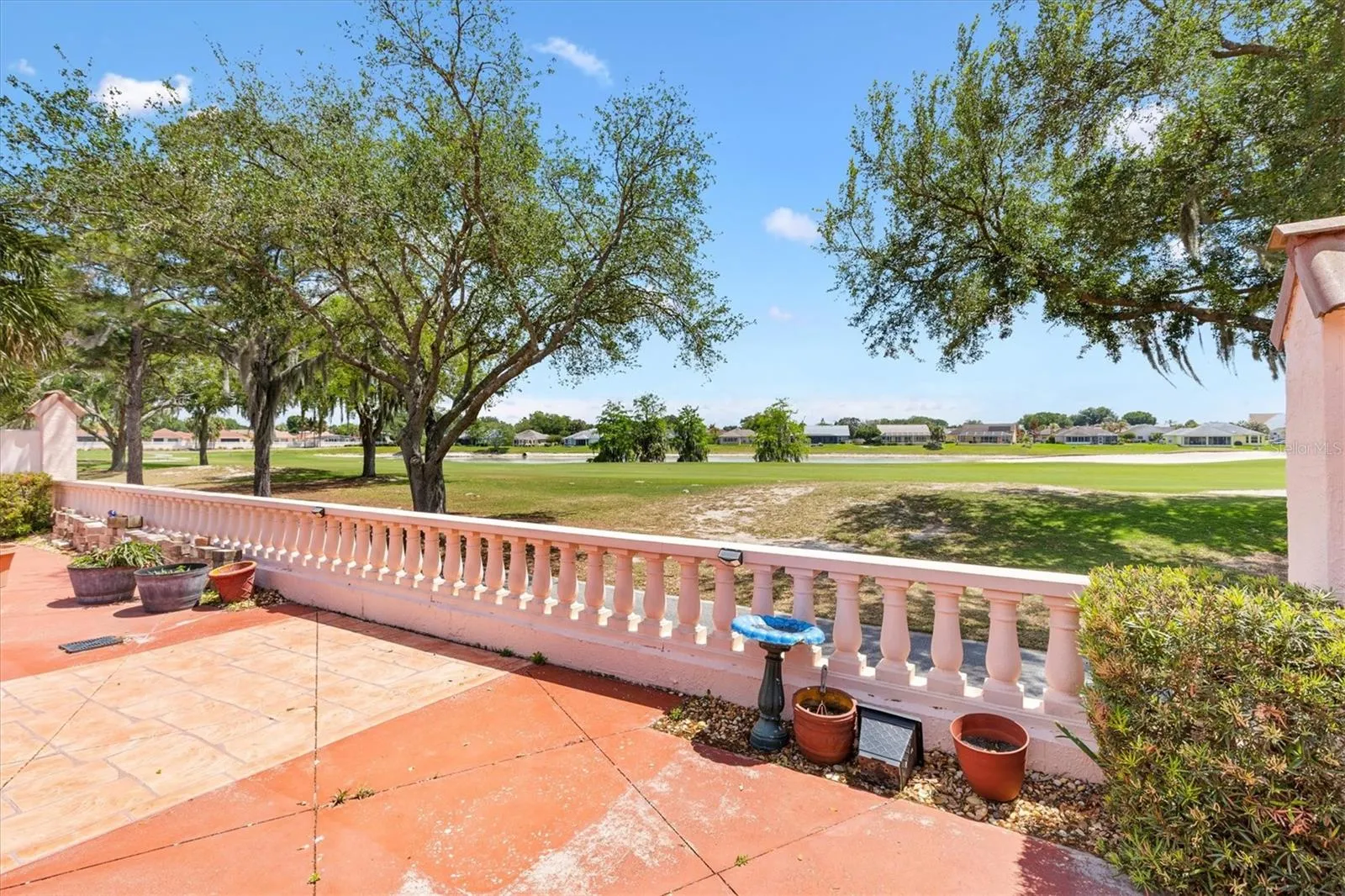 Courtyard with View of Golf Course