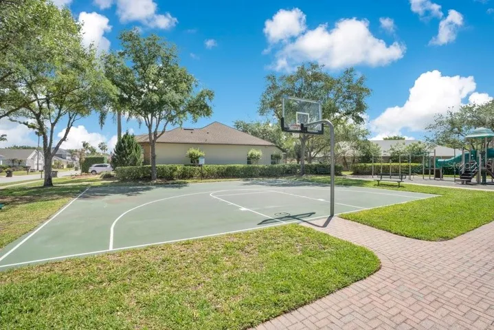 The Community Basketball court.