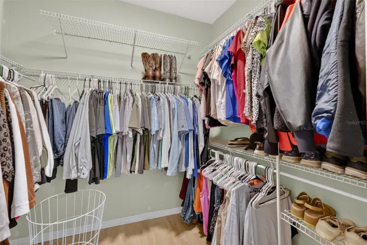Primary closet