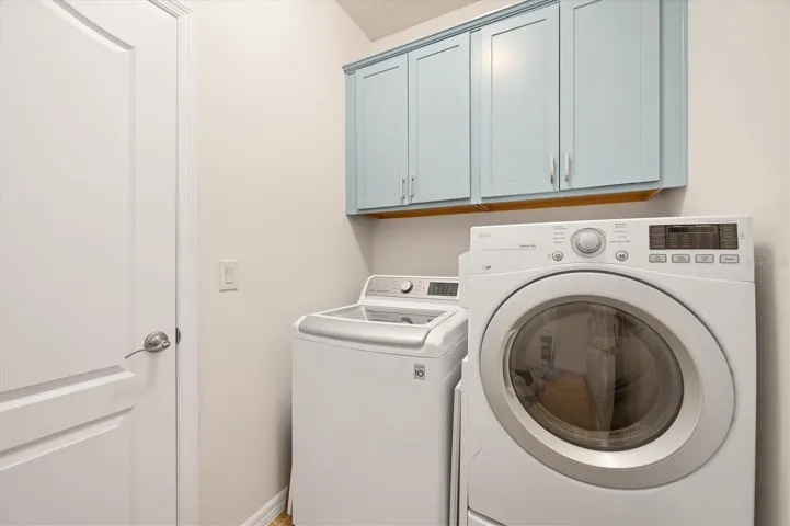 Laundry Room with Upper Cabinets