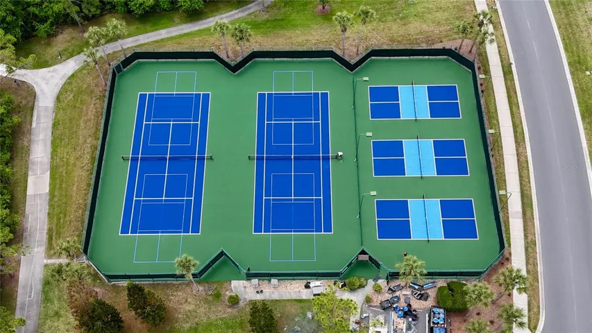 Tennis and pickleball courts for active living