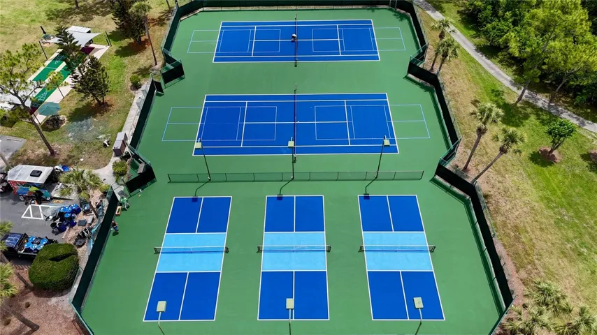 Tennis and pickleball courts for active living