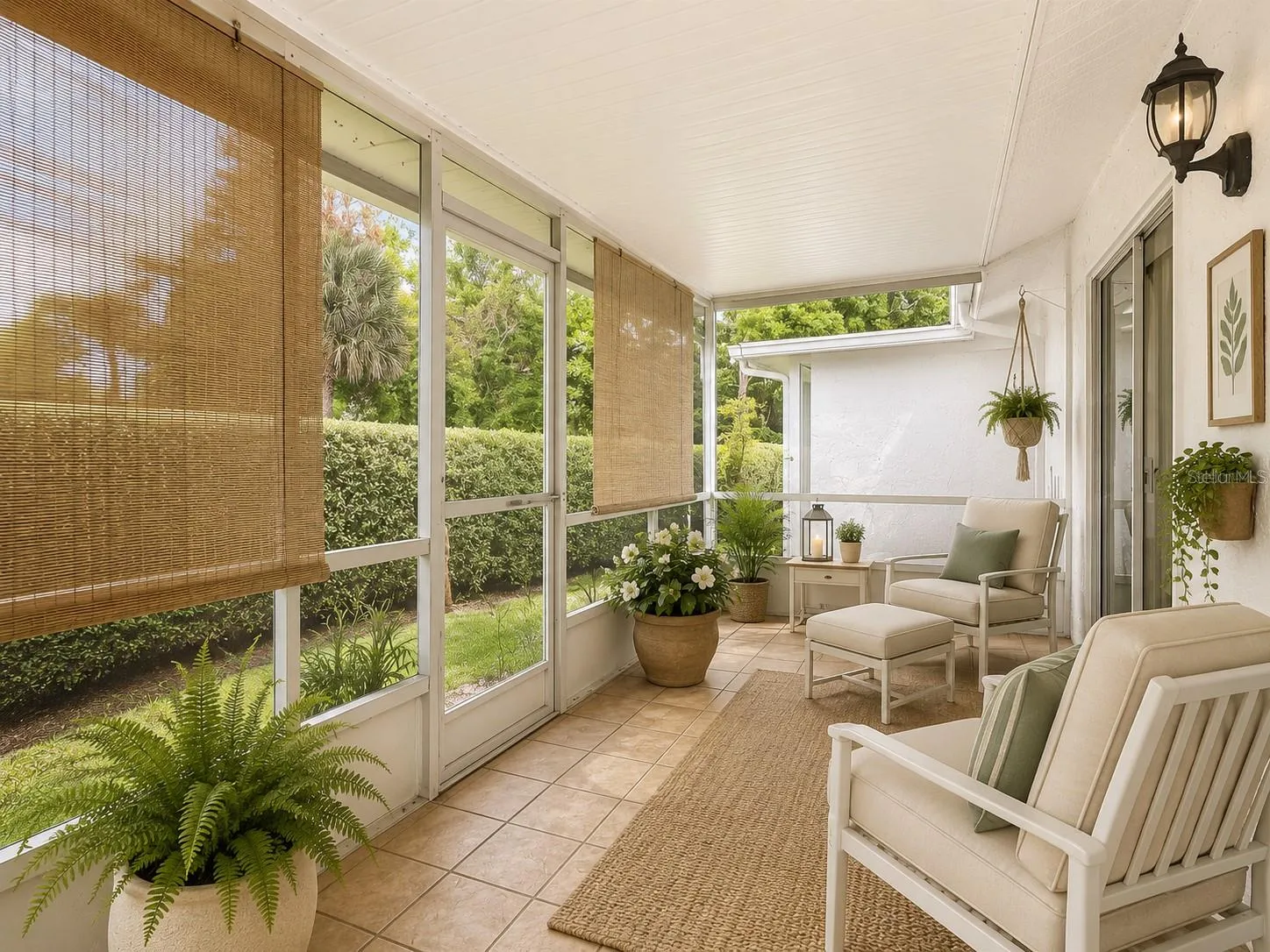 Lanai staged with alternitive furniture
