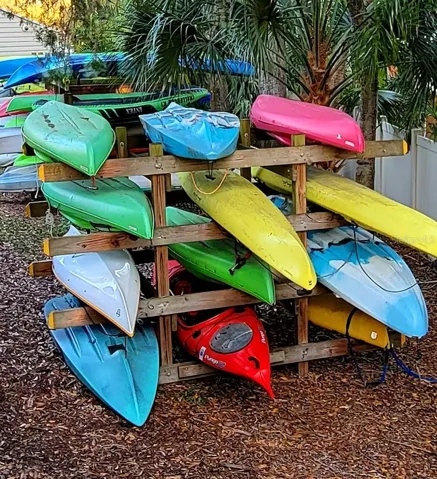 Kayak storage: $40 per year.