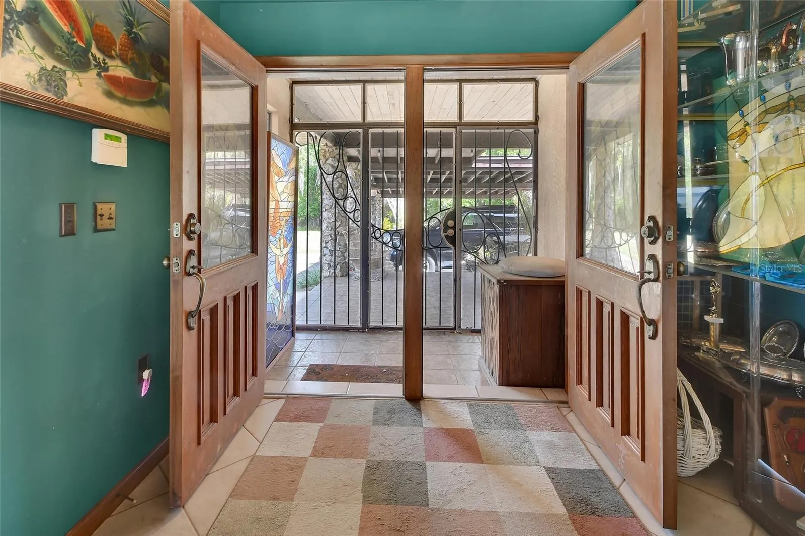 Double Front Door Entrance