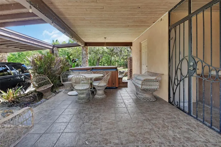 Covered Patio and entrance