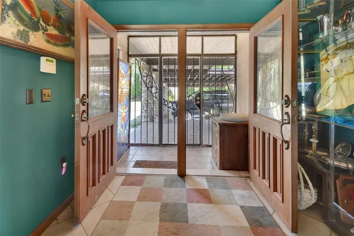 Double Front Door Entrance