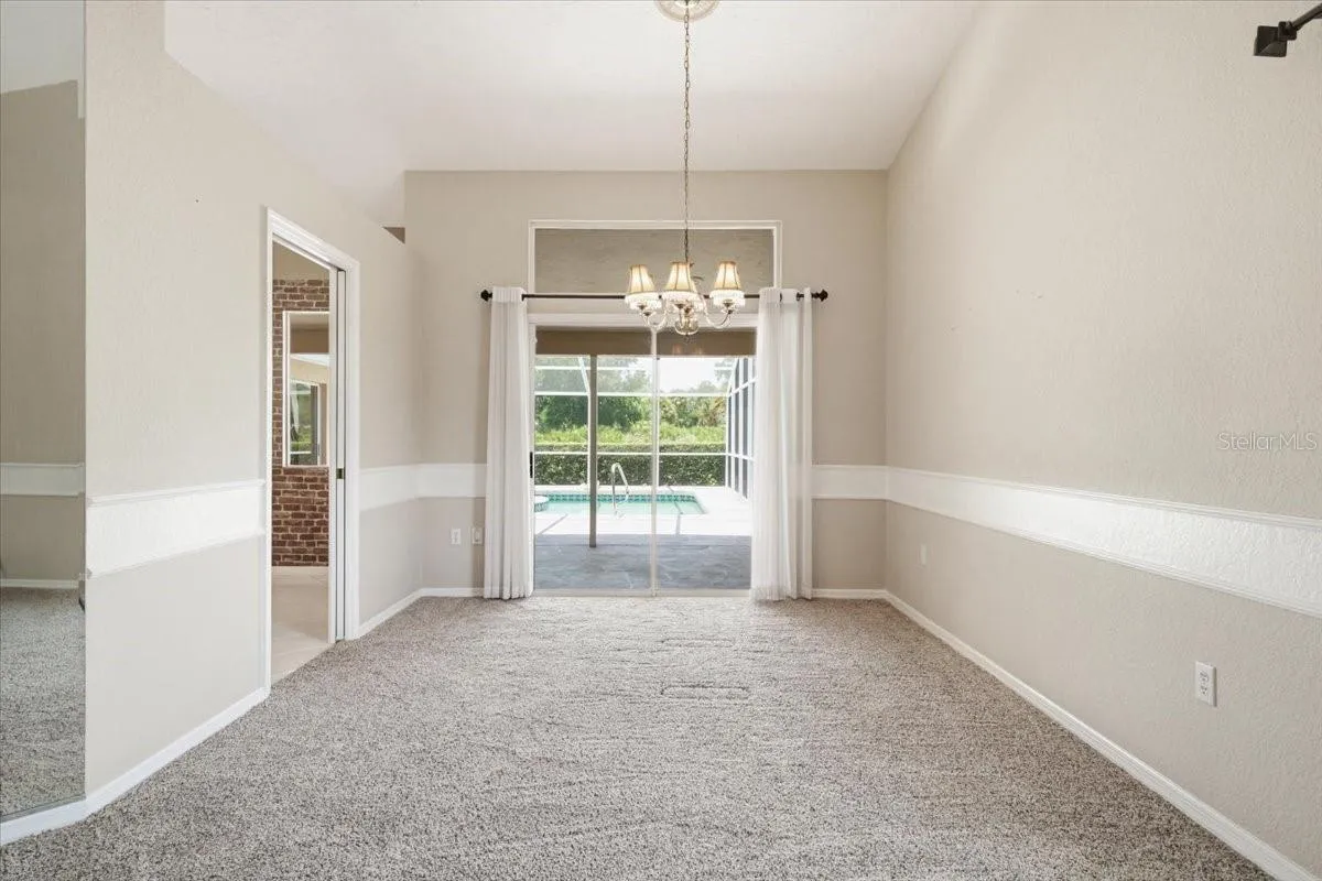 Dining room sliders to lanai