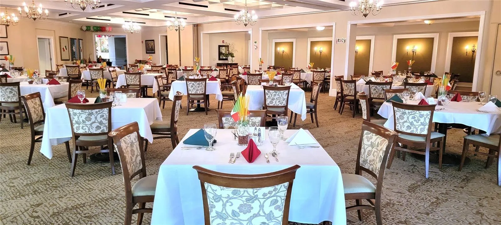Formal dining room also hosts a wide variety of events and activities