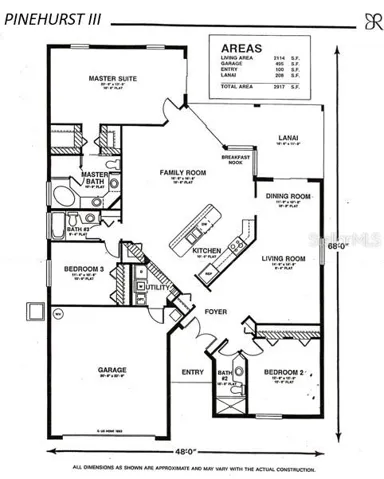 Floorplan of original model home