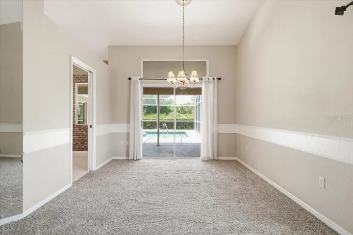Dining room sliders to lanai