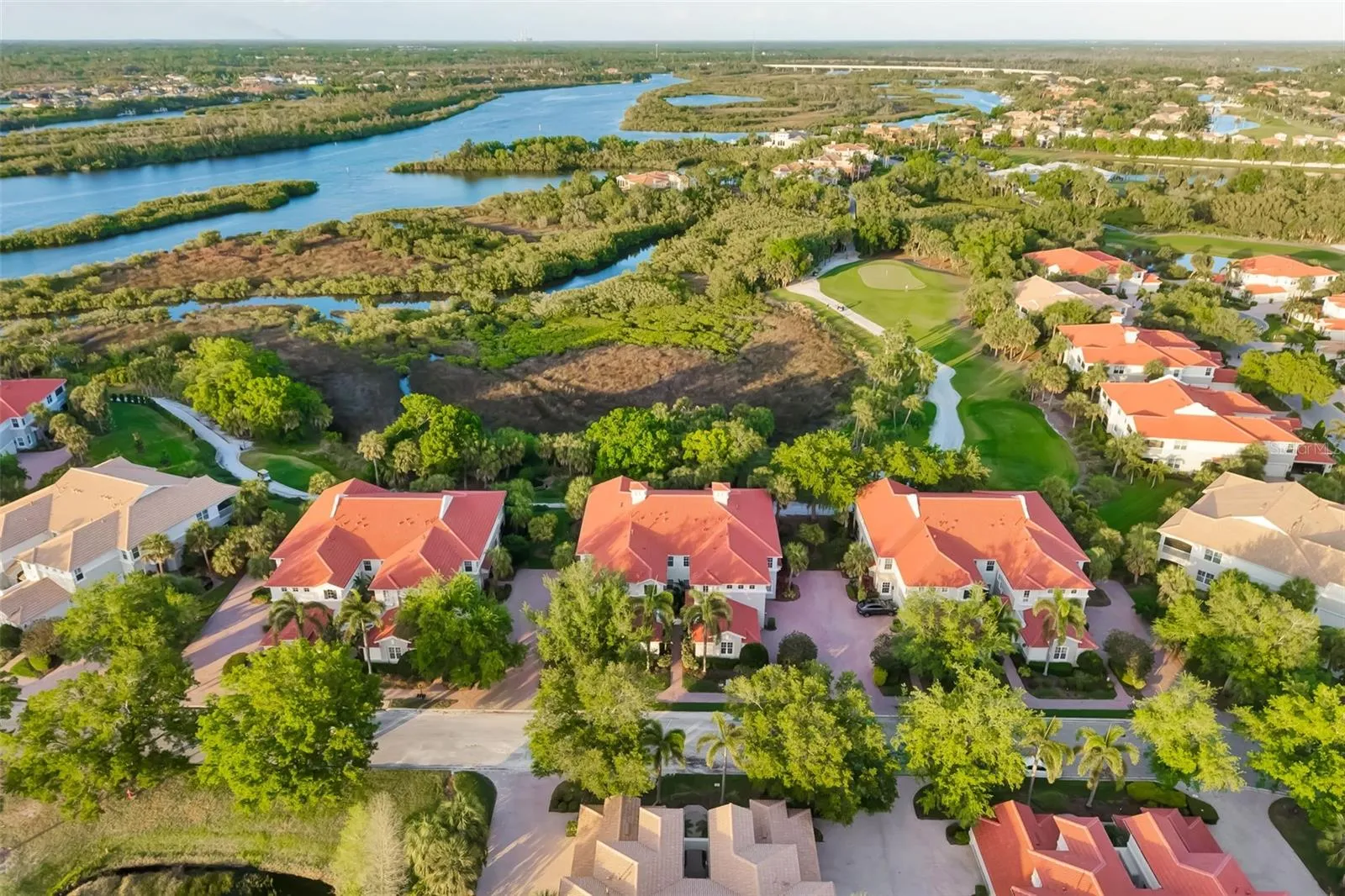 Sitting a top the 9th Hole and Waterlefe - Your setting includes The Manatee River and Saltwater basin