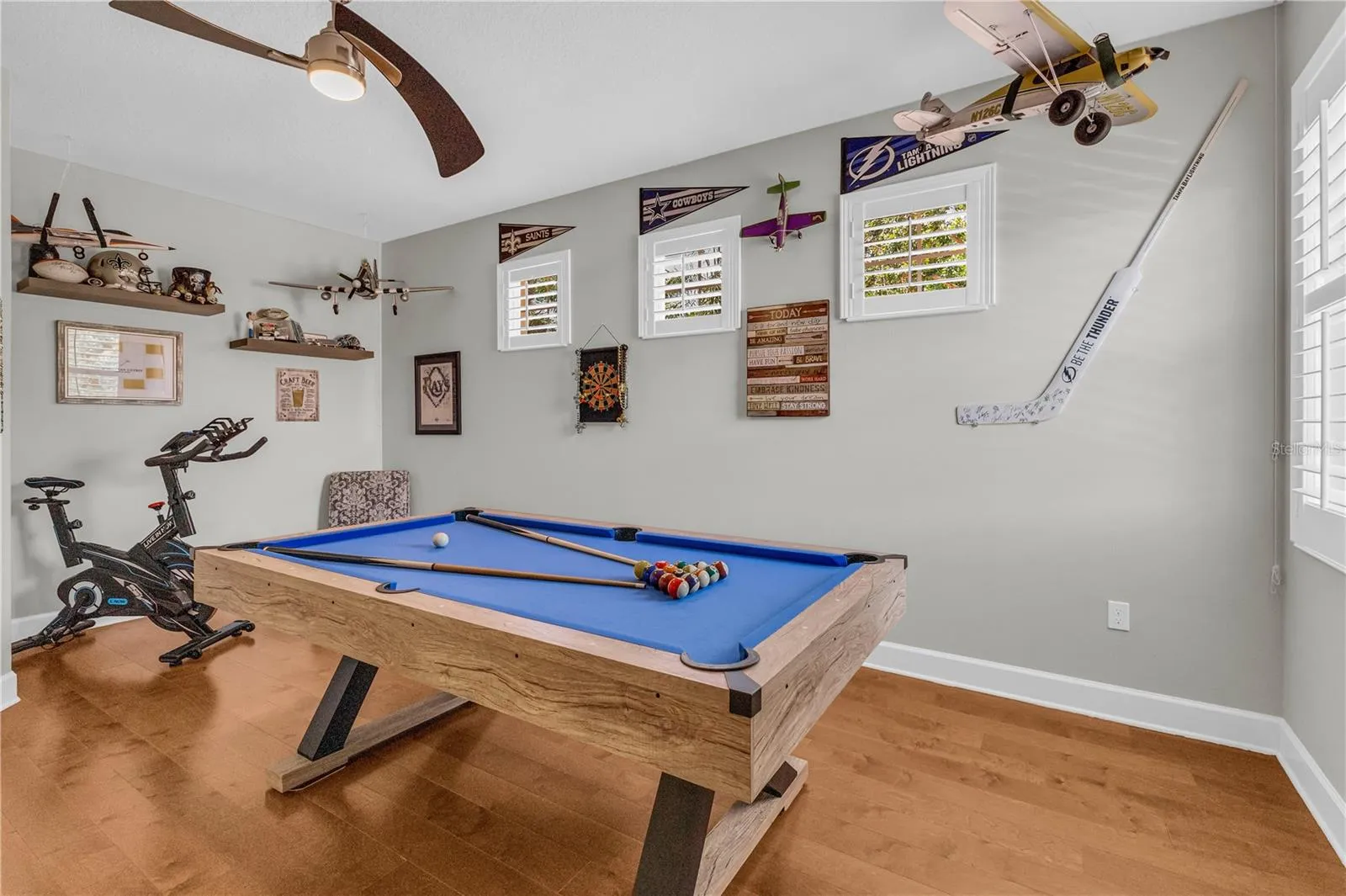 Bedroom 3 set up as a game room