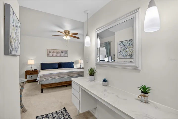 Oversized primary bedroom with walk-in closet and ensuite