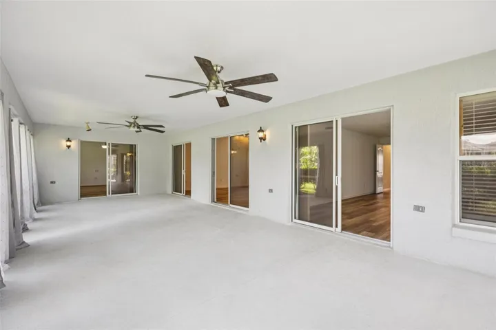 Huge screened lanai off the back of the home.