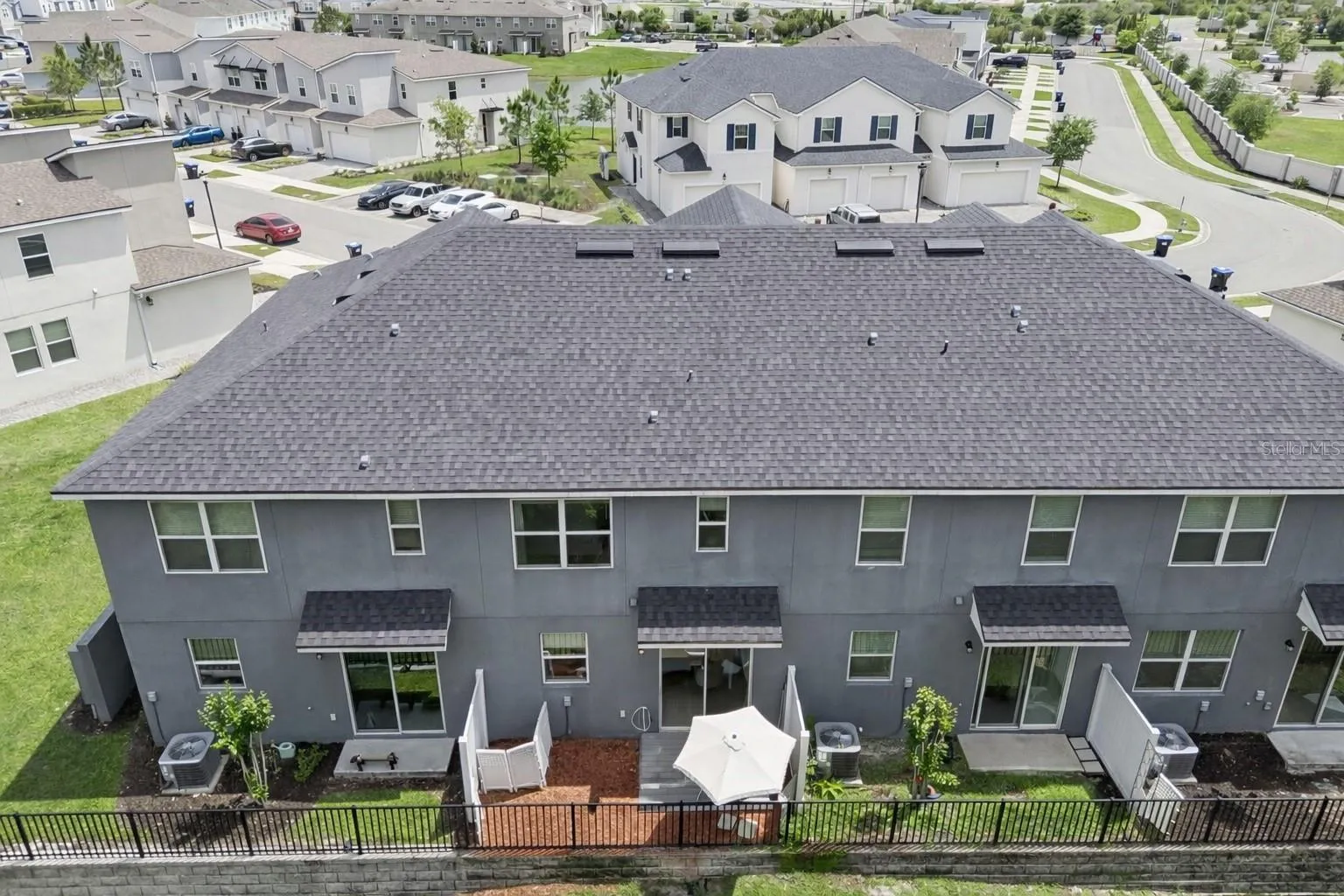 Aerial View - Back Patio/Yard