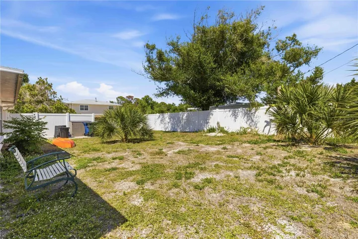 Spacious back yard