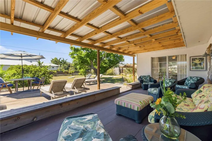 Shaded deck/patio