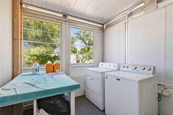 Enclosed laundry and storage