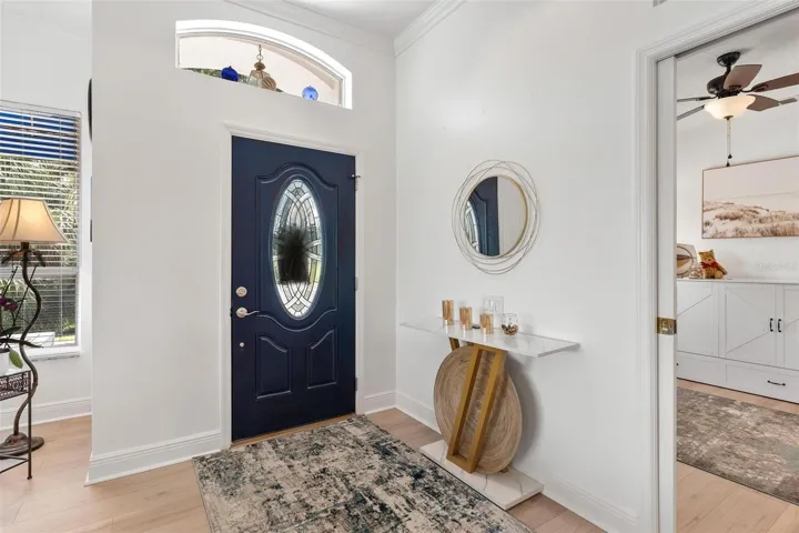 Spacious foyer...