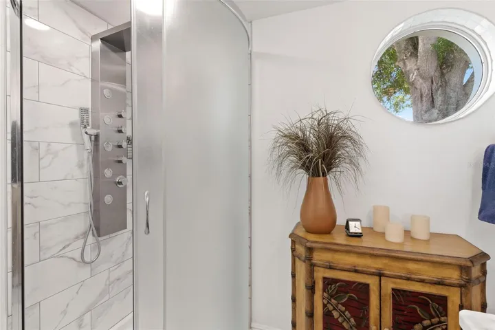 Super cool guest bath shower...with jets!