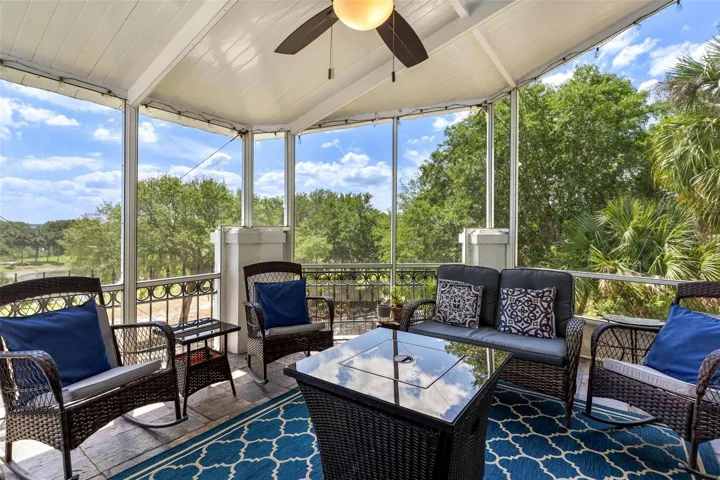 Porch is elevated ...enjoy constant breezes!