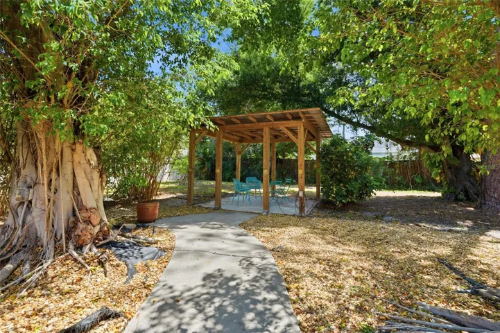 Surround yourself in nature in your backyard- Mango, peach, passionfruit and more greet you each spring and summer.