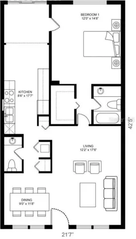 Unit floorplan