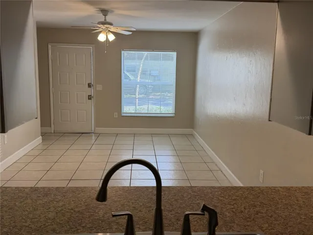 View of dining & living room
