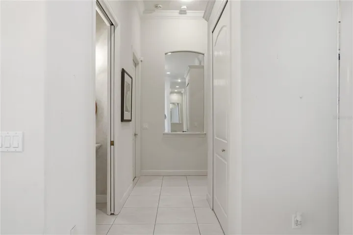 Hallway to master-wing