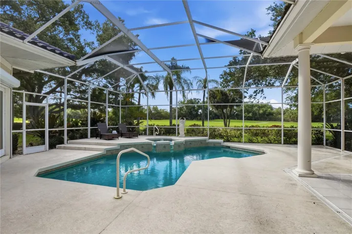 Pool area OPEN AND EXPOSED (FULL CAGE)
