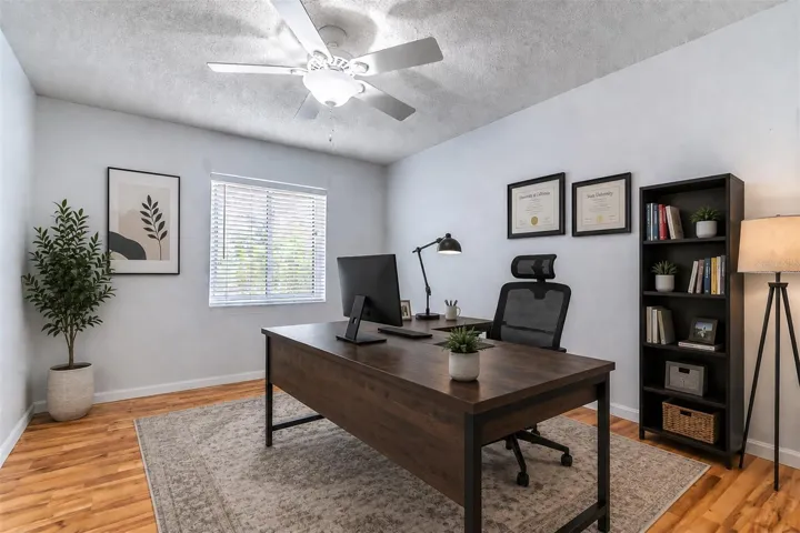 Bedroom 2 Virtually Staged as an Office
