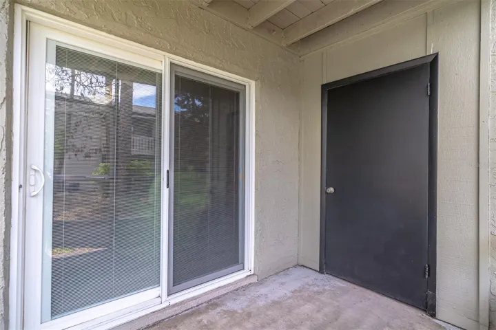 Screened-In Patio with Storage Closet