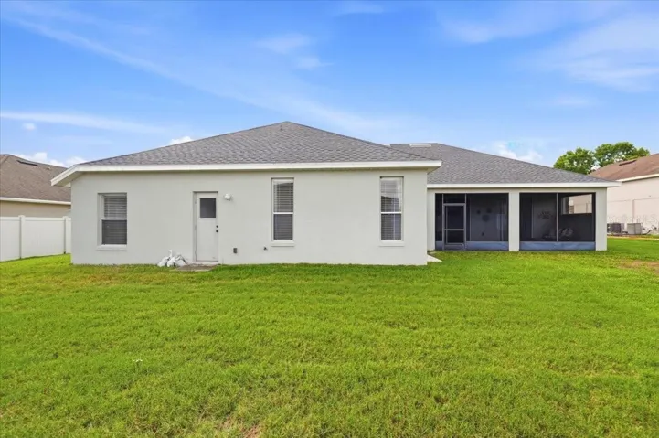 Rear of house