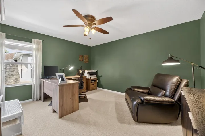 Upstairs guest room 2 can also be an office