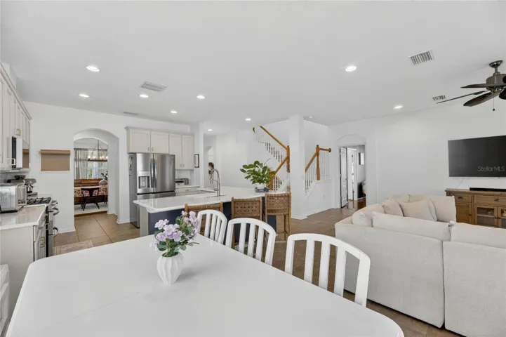 Kitchen is open to the Living Room