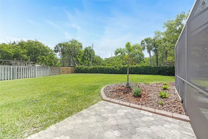 The gigantic backyard is very private and great for entertaining!