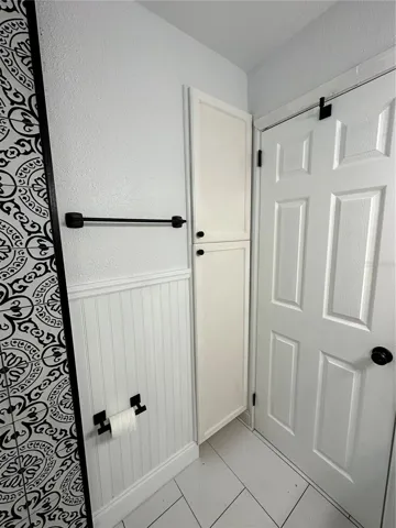 Hallway Bathroom Linen Closet Exterior Door