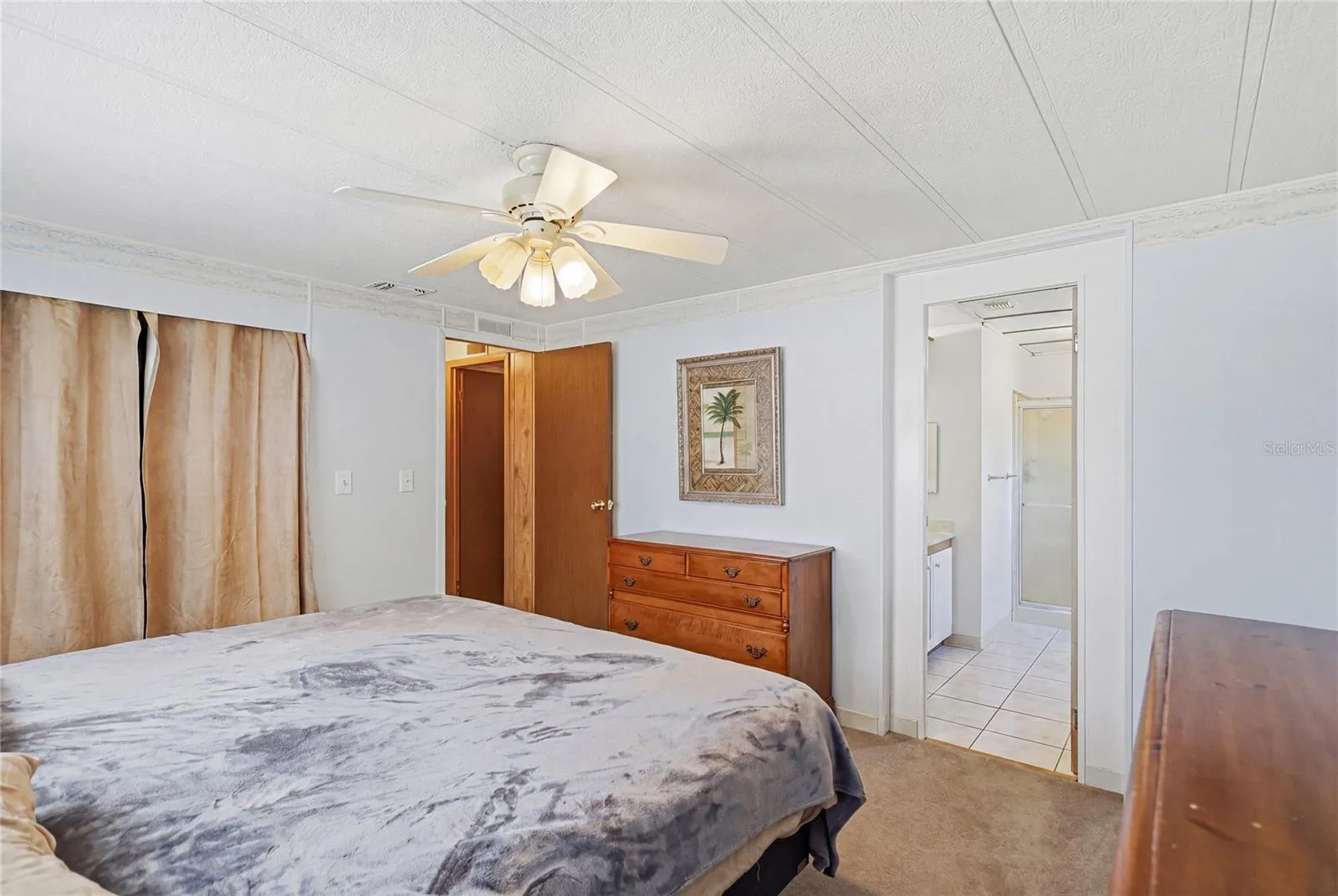 Primary bedroom and bath