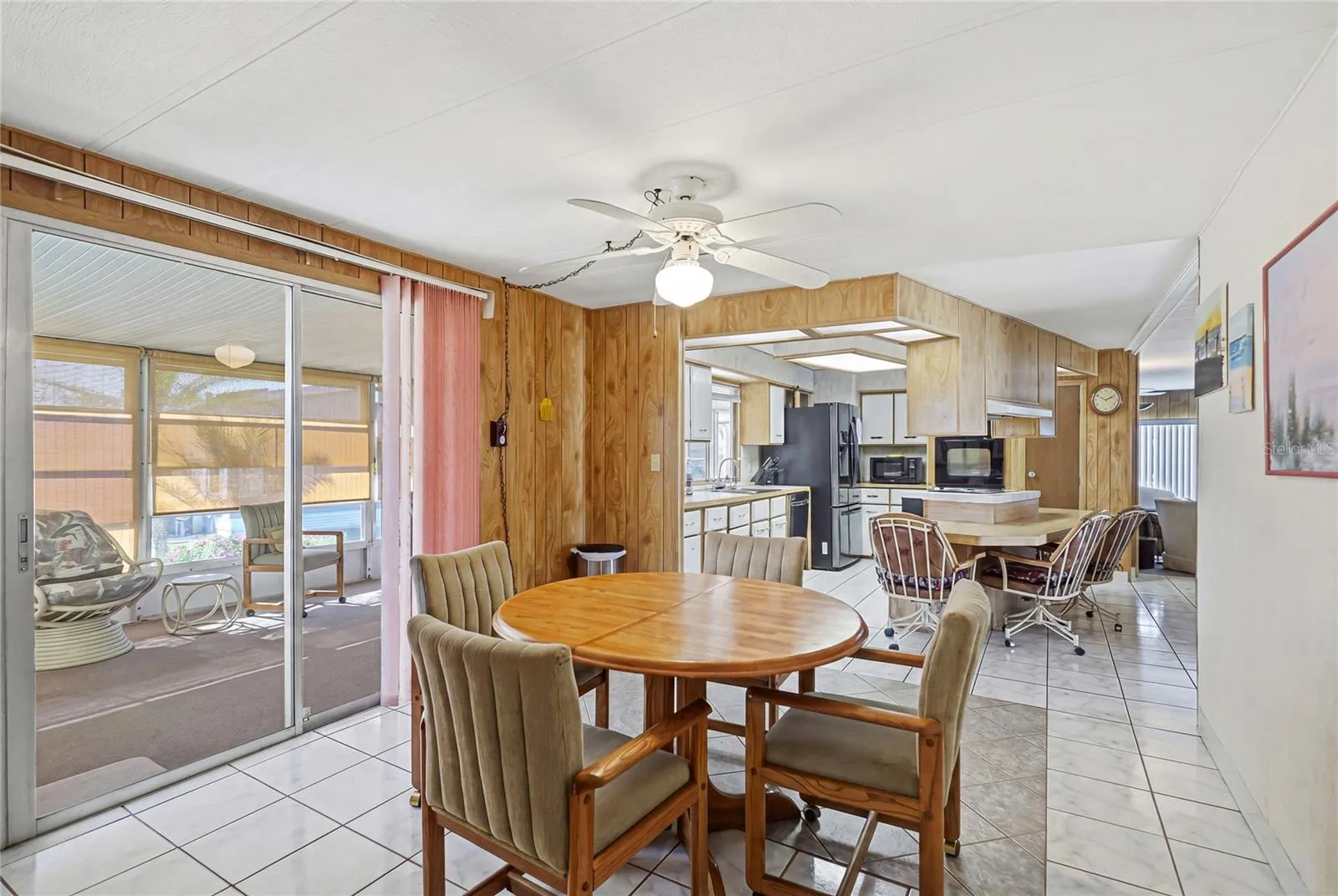 Dining and kitchen