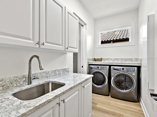 Laundry room with separate mud room